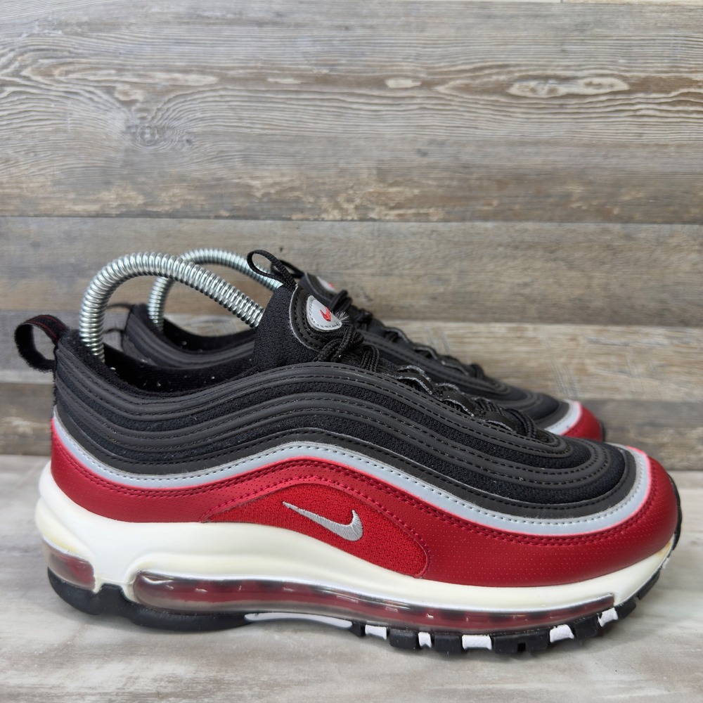 Nike Air Max 97 Women Size 7 Sneakers Black Varsity Red FB3245-001